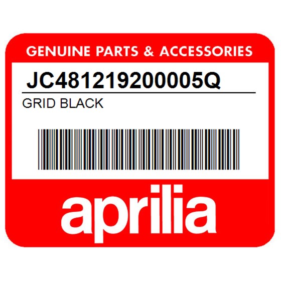 Aprilia JC481219200005Q Grid Black