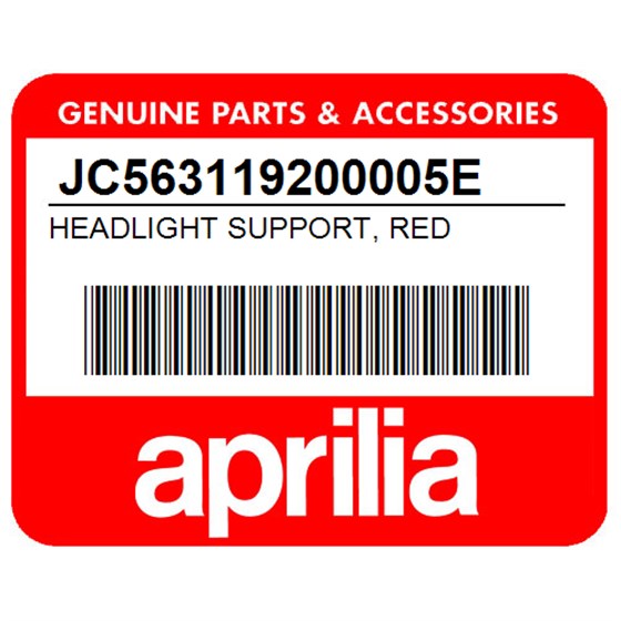 Aprilia JC563119200005E Headlight Support, Red
