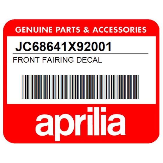Aprilia JC68641X92001 Front Fairing Decal