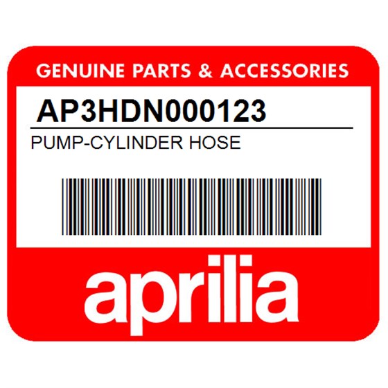 Aprilia AP3HDN000123 Pump-Cylinder Hose