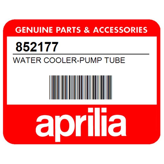 Aprilia 852177 Water Cooler-Pump Tube