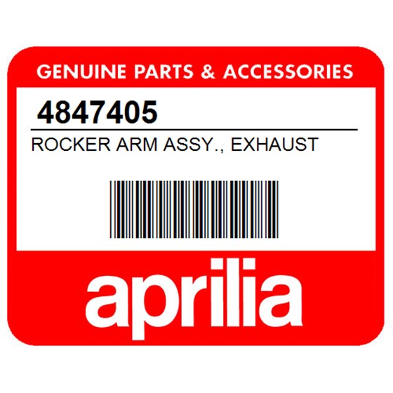 Aprilia 4847405 Rocker Arm Assy., Exhaust