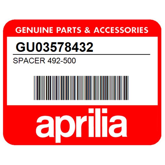Aprilia GU03578432 Spacer 492-500
