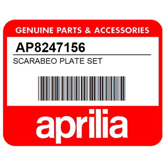 Aprilia AP8247156 Scarabeo Plate Set