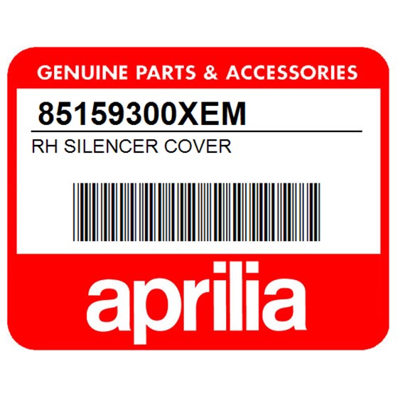 Aprilia 85159300XEM Rh Silencer Cover
