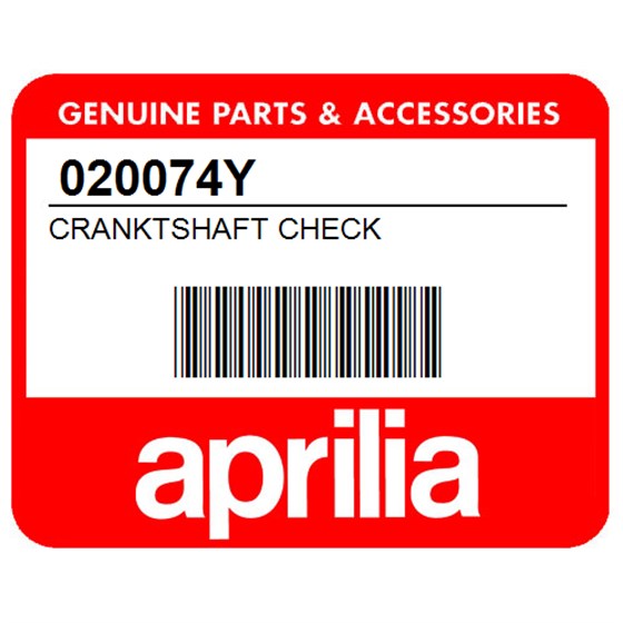 Aprilia 020074Y Cranktshaft Check