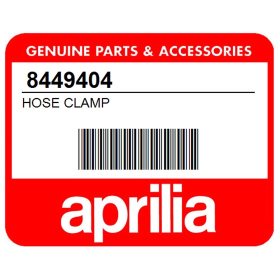 Aprilia 8449404 Hose Clamp