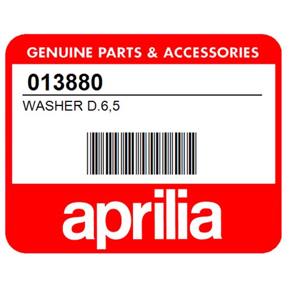 Aprilia 013880 Washer D.6,5