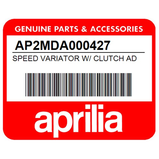 Aprilia AP2MDA000427 Speed Variator W/ Clutch Ad