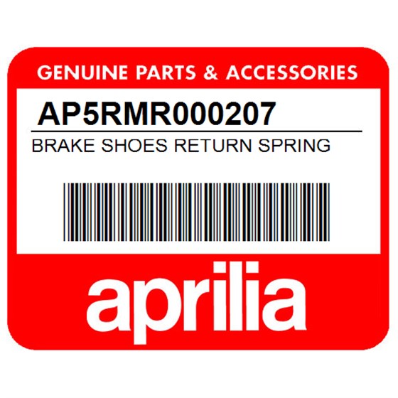 Aprilia AP5RMR000207 Brake Shoes Return Spring Ad