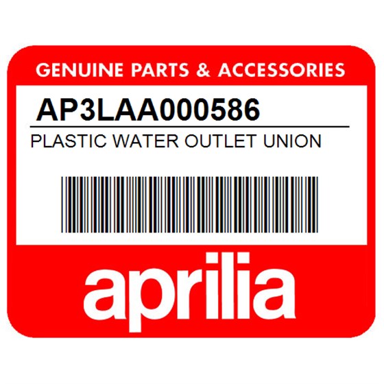 Aprilia AP3LAA000586 Plastic Water Outlet Union