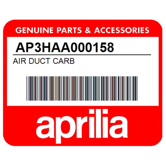 Aprilia AP3HAA000158 Air Duct Carb
