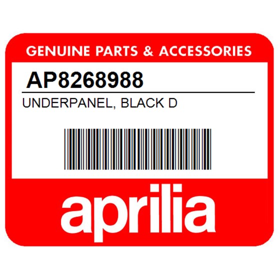 Aprilia AP8268988 Underpanel, Black D