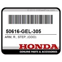 Honda 50616-GEL-305 Arm, R., Step, (Coo)