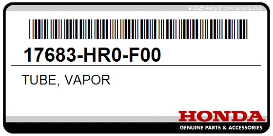 Honda 17683-HR0-F00 Tube, Vapor