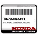 Honda 28400-HR0-F21 Starter, Assembly, Recoil