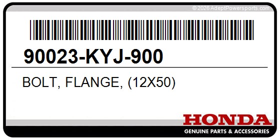 Honda 90023-KYJ-900 Bolt, Flange, (12X50)