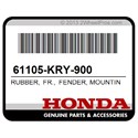 Honda 61105-KRY-900 Rubber, Fr., Fender, Mounting