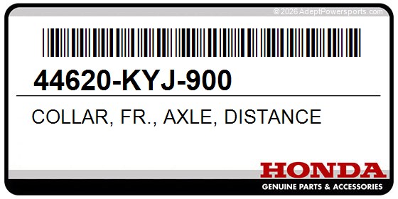 Honda 44620-KYJ-900 Collar, Fr., Axle, Distance