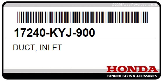 Honda 17240-KYJ-900 Duct, Inlet