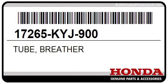 Honda 17265-KYJ-900 Tube, Breather