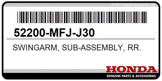 Honda 52200-MFJ-J30 Swingarm, Sub-Assembly, Rr.