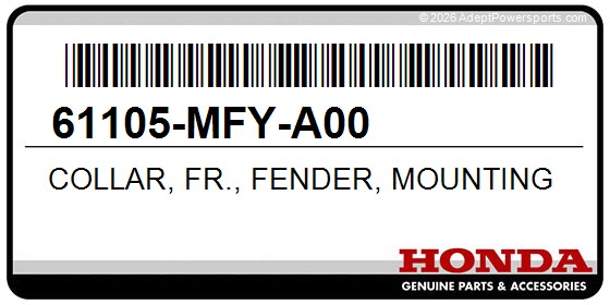Honda 61105-MFY-A00 Collar, Fr., Fender, Mounting