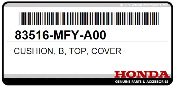 Honda 83516-MFY-A00 Cushion, B, Top, Cover