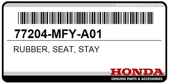 Honda 77204-MFY-A01 Rubber, Seat, Stay