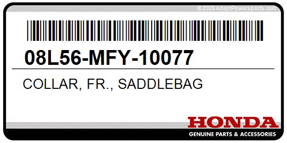 Honda 08L56-MFY-10077 Collar, Fr., Saddlebag