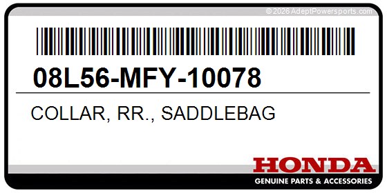 Honda 08L56-MFY-10078 Collar, Rr., Saddlebag