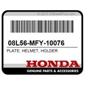 Honda 08L56-MFY-10076 Plate, Helmet, Holder