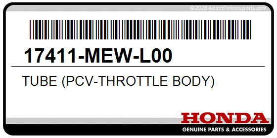 Honda 17411-MEW-L00 Tube (Pcv-Throttle Body)