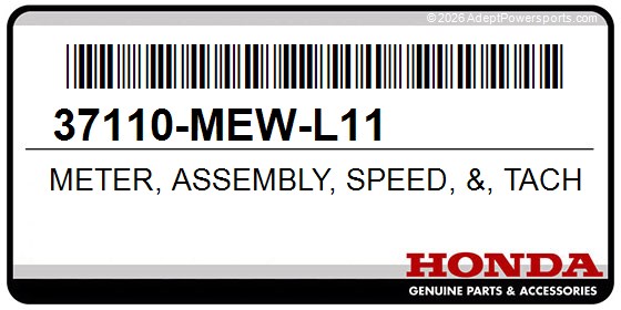 Honda 37110-MEW-L11 Meter, Assembly, Speed, &, Tacho, &, Fuel, &, Temperature, (Mph/Kph)