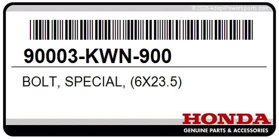 Honda 90003-KWN-900 Bolt, Special, (6X23.5)