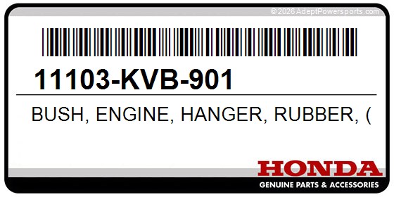 Honda 11103-KVB-901 Bush, Engine, Hanger, Rubber, (Hokushin)