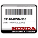 Honda 53140-KWN-305 Grip, Throttle, (Coo)