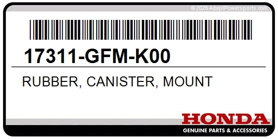Honda 17311-GFM-K00 Rubber, Canister, Mount