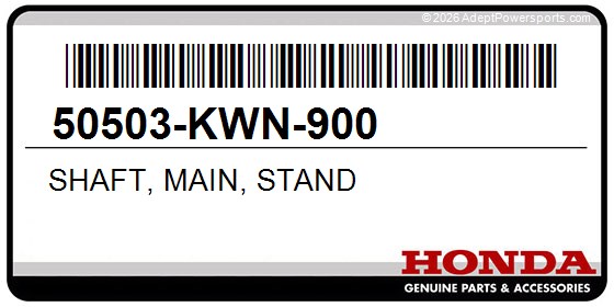 Honda 50503-KWN-900 Shaft, Main, Stand