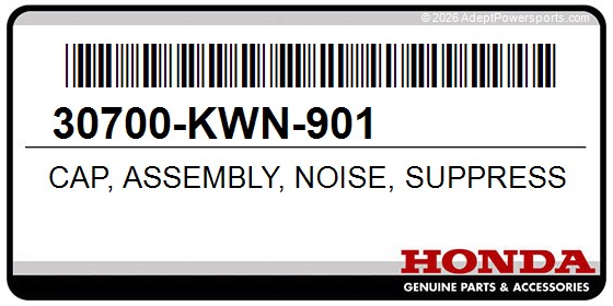 Honda 30700-KWN-901 Cap, Assembly, Noise, Suppressor