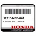 Honda 17210-MFE-640 Housing, Air, Cleaner