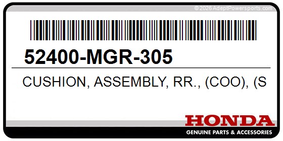 Honda 52400-MGR-305 Cushion, Assembly, Rr., (Coo), (Showa)