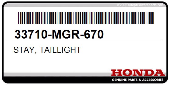 Honda 33710-MGR-670 Stay, Taillight