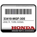 Honda 33410-MGF-305 Lens, R., Turn, Signal
