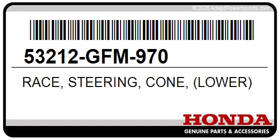 Honda 53212-GFM-970 Race, Steering, Cone, (Lower)