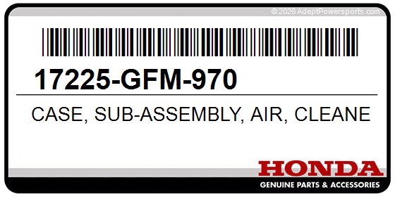 Honda 17225-GFM-970 Case, Sub-Assembly, Air, Cleaner