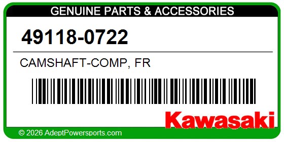 Kawasaki 49118-0722 Camshaft-Comp, Fr