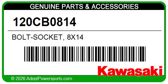 Kawasaki 120CB0814 Bolt-Socket, 8X14