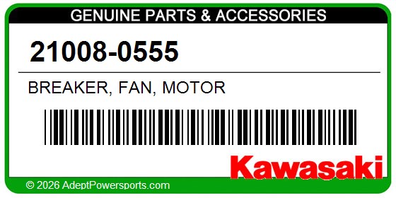 Kawasaki 21008-0555 Breaker, Fan, Motor