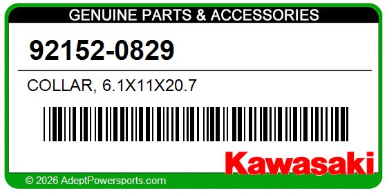 Kawasaki 92152-0829 Collar, 6.1X11x20.7